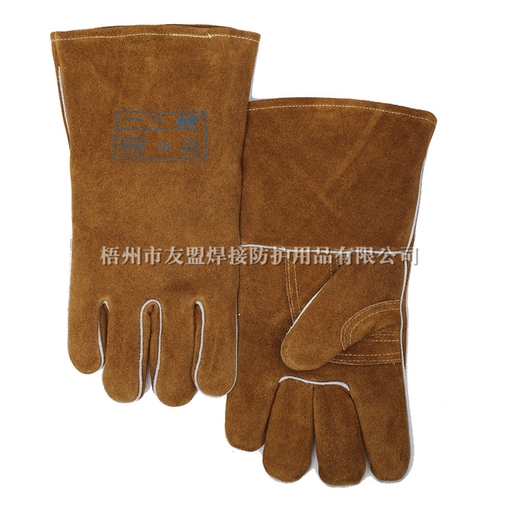AP-0606 金棕色護掌燒焊手套